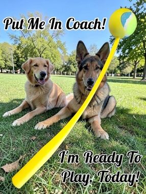 Dog Tennis Ball Launcher Pet Training Outdoor Toy Throw Fetch Heavy Duty Thrower